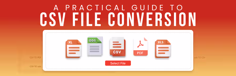 A Practical Guide to CSV File Conversion - Convert CSV to PDF, XLS, XLSX, and ODS Online